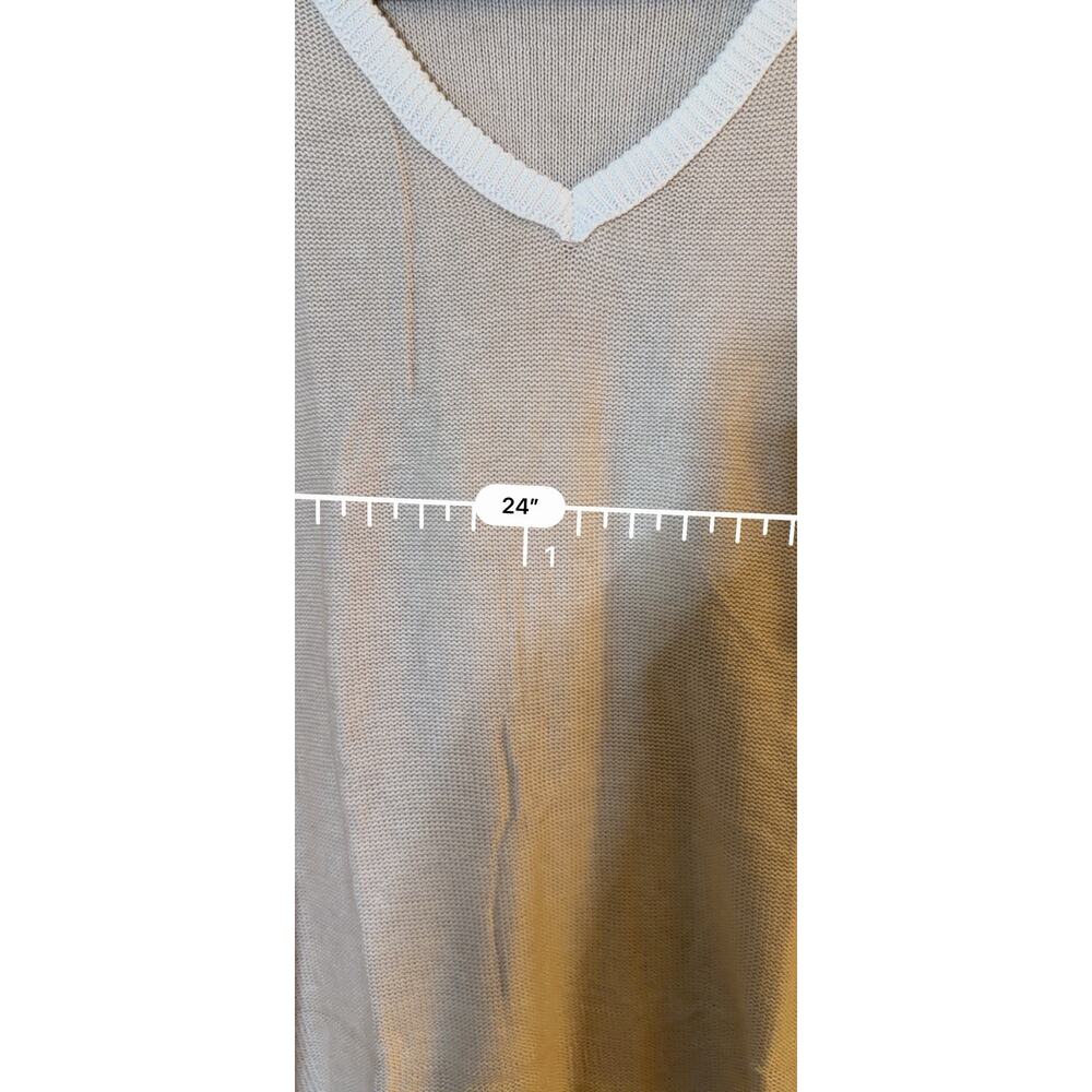 Imily Bela Summer Cap Sleeve Sweater Vest Casual V Neck Apricot Women’s XXXL - Picture 8 of 8